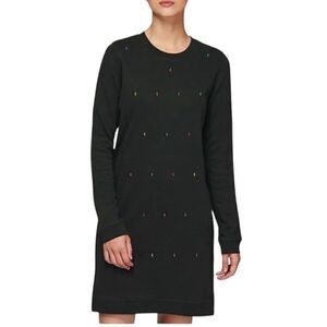 Lou & Grey Tunic Dress Gray with Stars Women's Size XXS